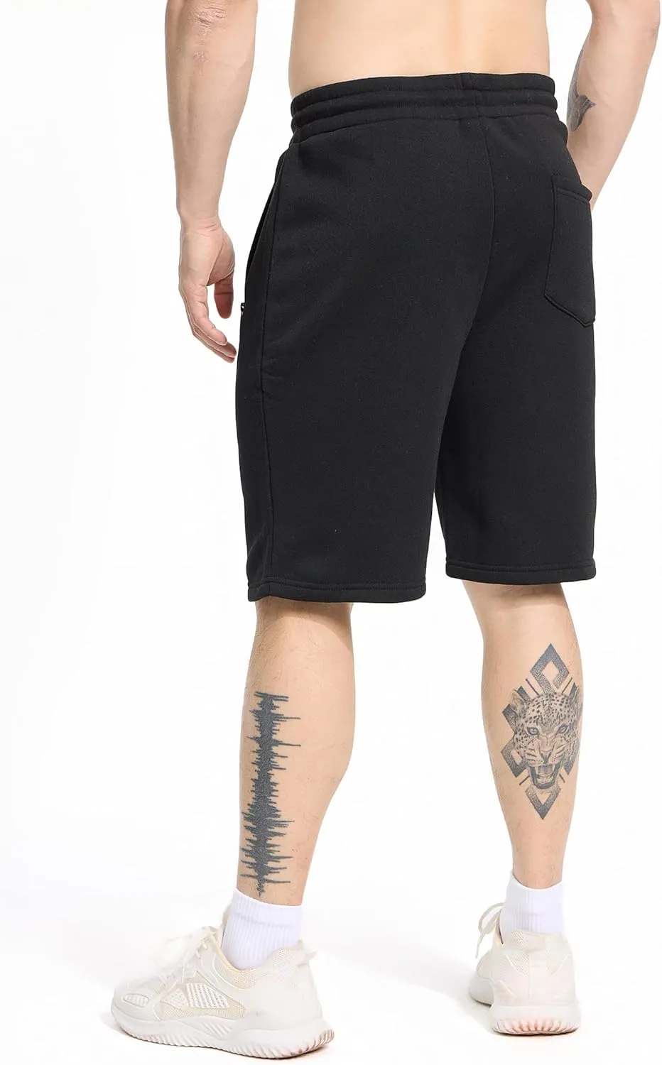 3 Pack Mens Athletic Shorts Casual Quick-Drying Gym Shorts for Mens with Zipper Pockets Drawstring