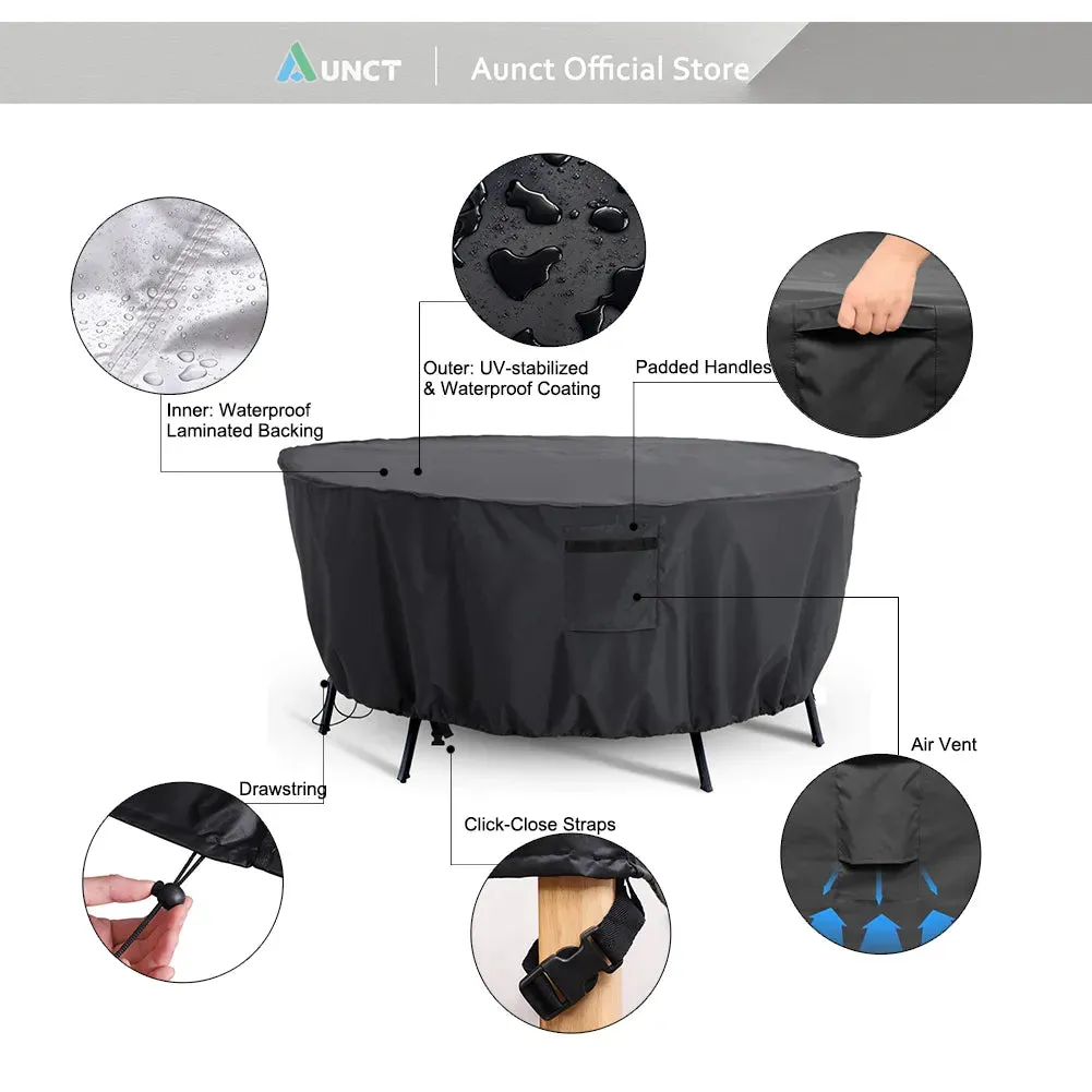 420d Outdoor Round Table Chair Set Cover Garden Furniture Waterproof Oxford Wicker Sofa Protection Patio Rain Snow Dust Covers