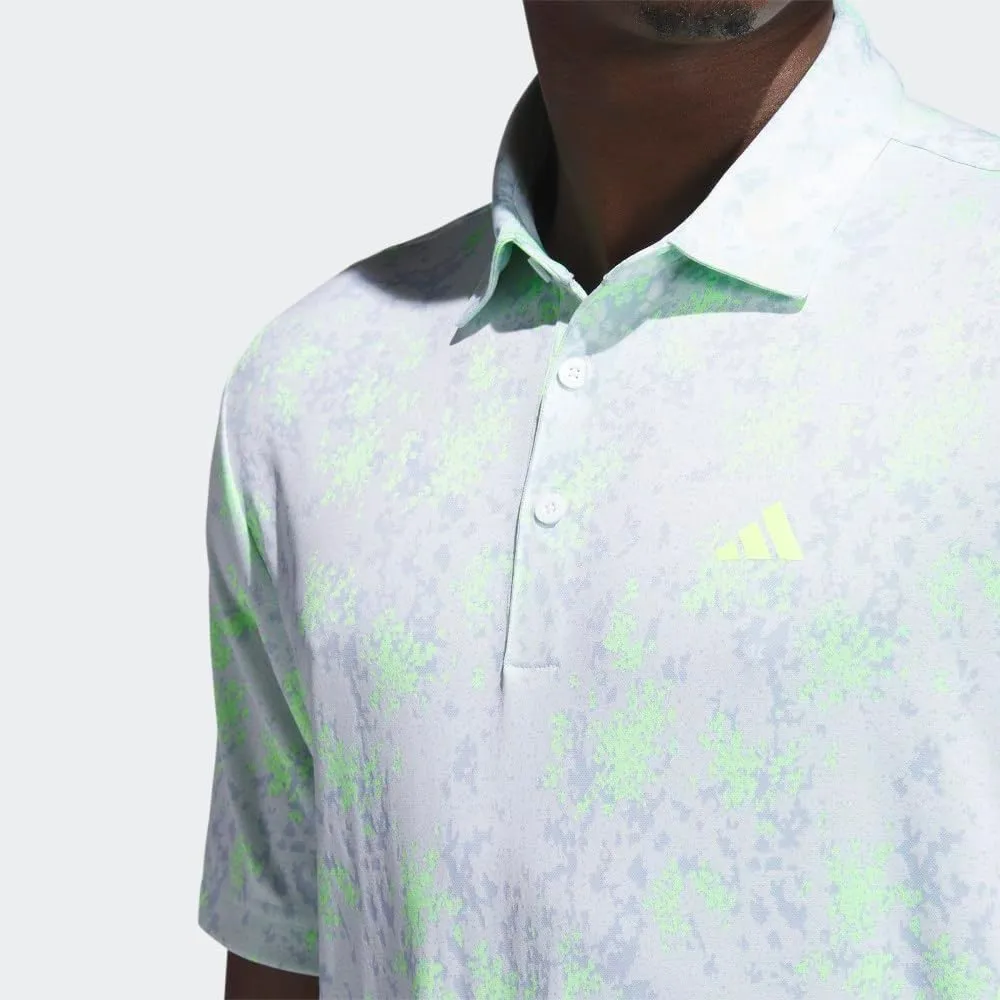 adidas Men's Burst Jacquard Golf Polo Shirt