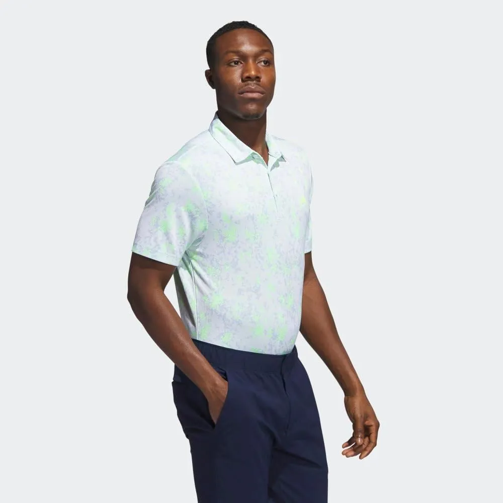 adidas Men's Burst Jacquard Golf Polo Shirt