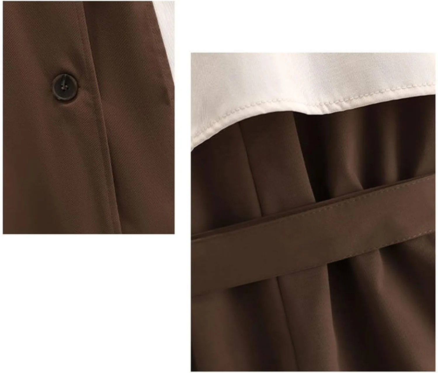 Autumn Mid-Length Trench Coat For Women Contrast Color Patchwork Spring Windbreaker Coat Female Windproof Jacket