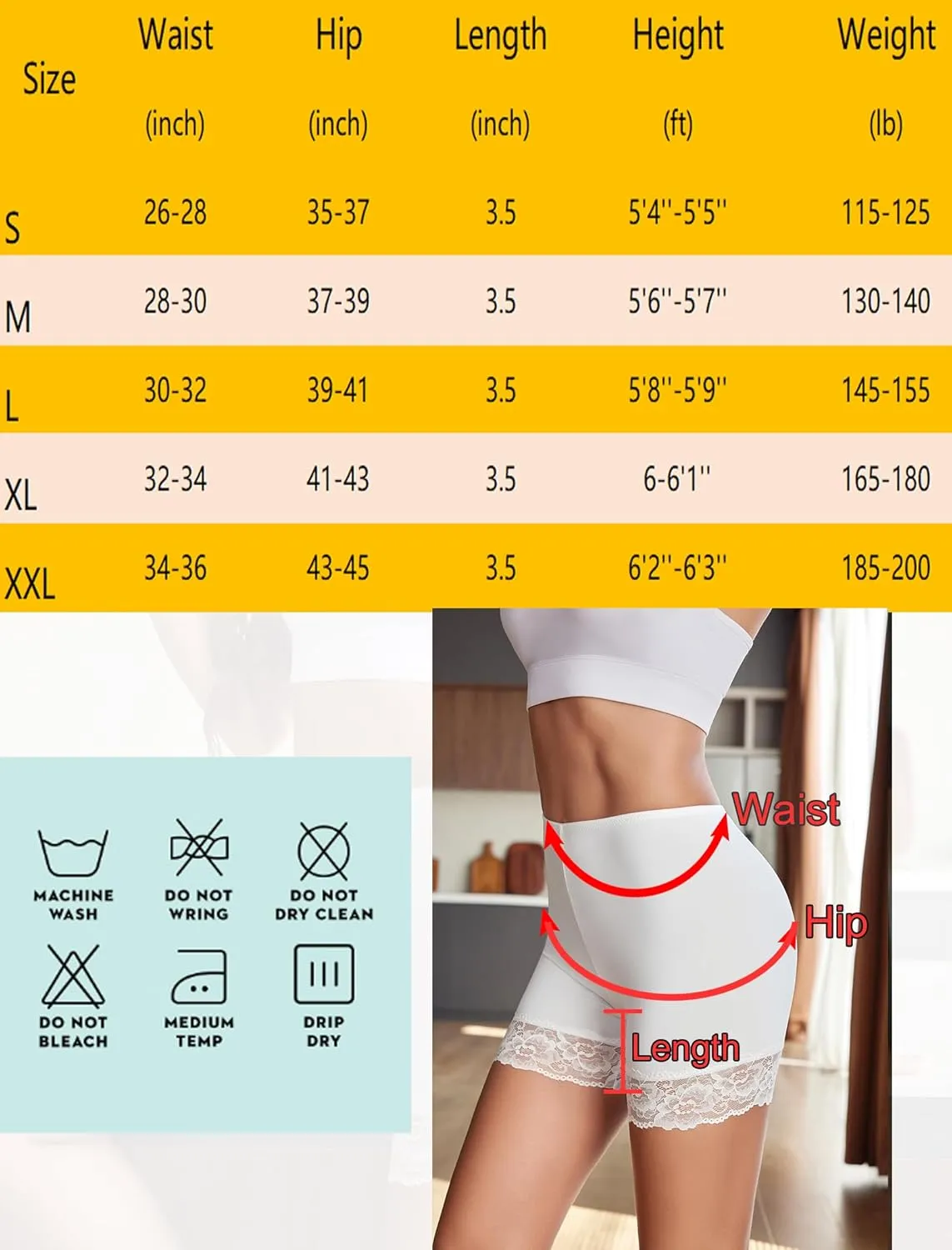 Avidlove Women's Under Shorts for Dresses Seamless Anti Chafe Underwear Smooth Boyshorts Lace Slip Shorts for Women