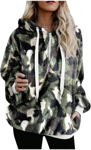 Bengbobar Women Western Sherpa Pullover Quarter Zip Long Sleeve Fluffy Aztec Fleece Jacket Sweatshirts Hoodies Coat Sweaters