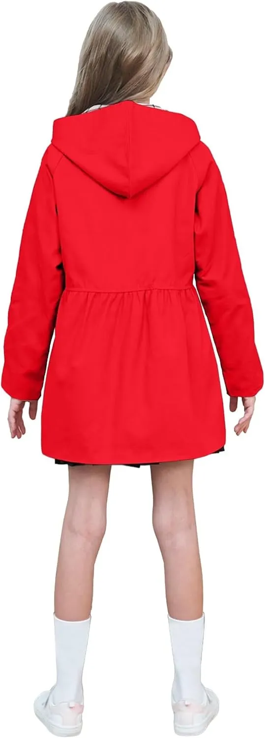 BINPAW Girl's Hooded Trench Coat
