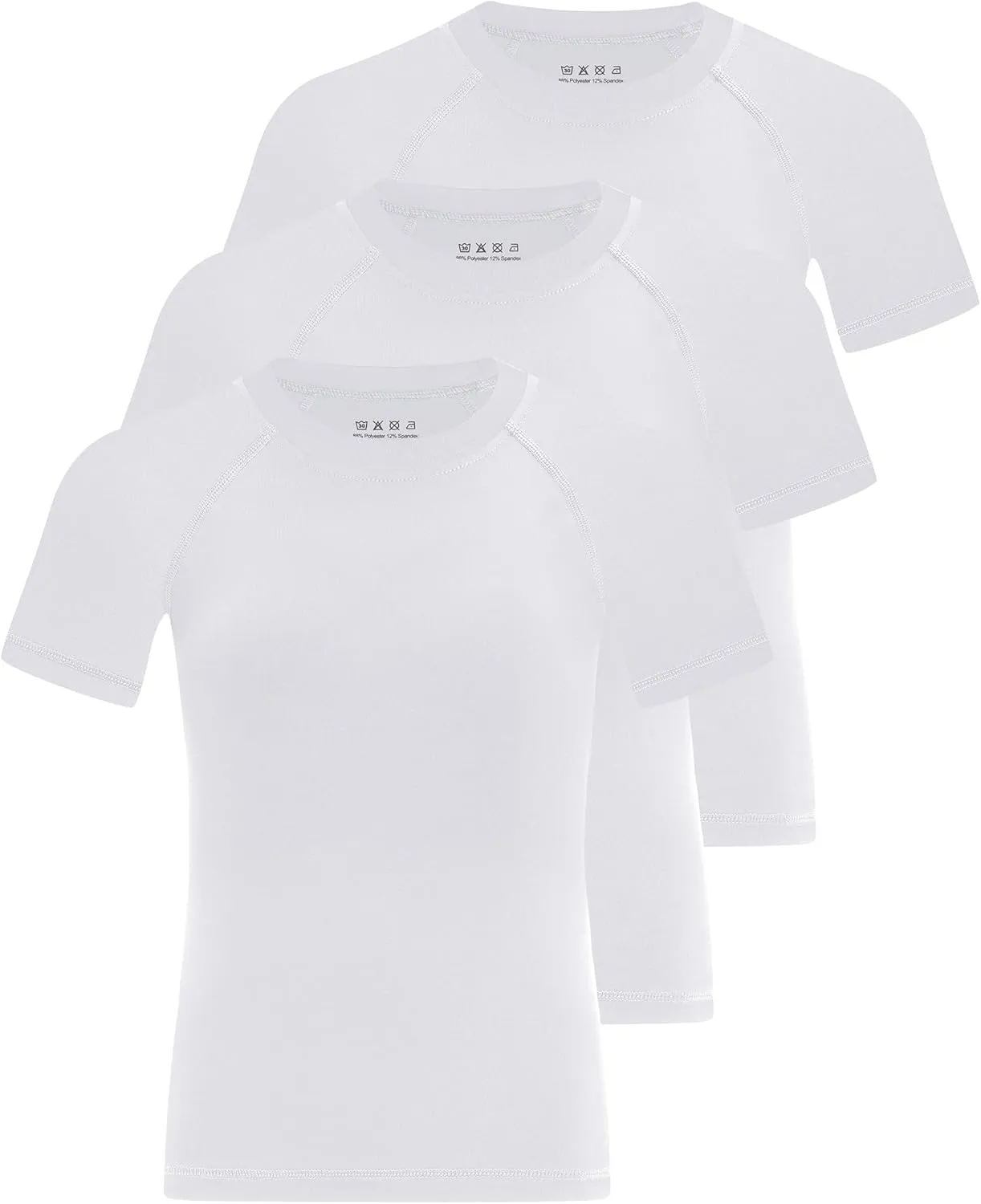 Blueleaf Boys Compression Shirt Short Sleeve Youth Basketball Football Undershirt Kids Quick Dry Athletic Base Layer T-Shirt