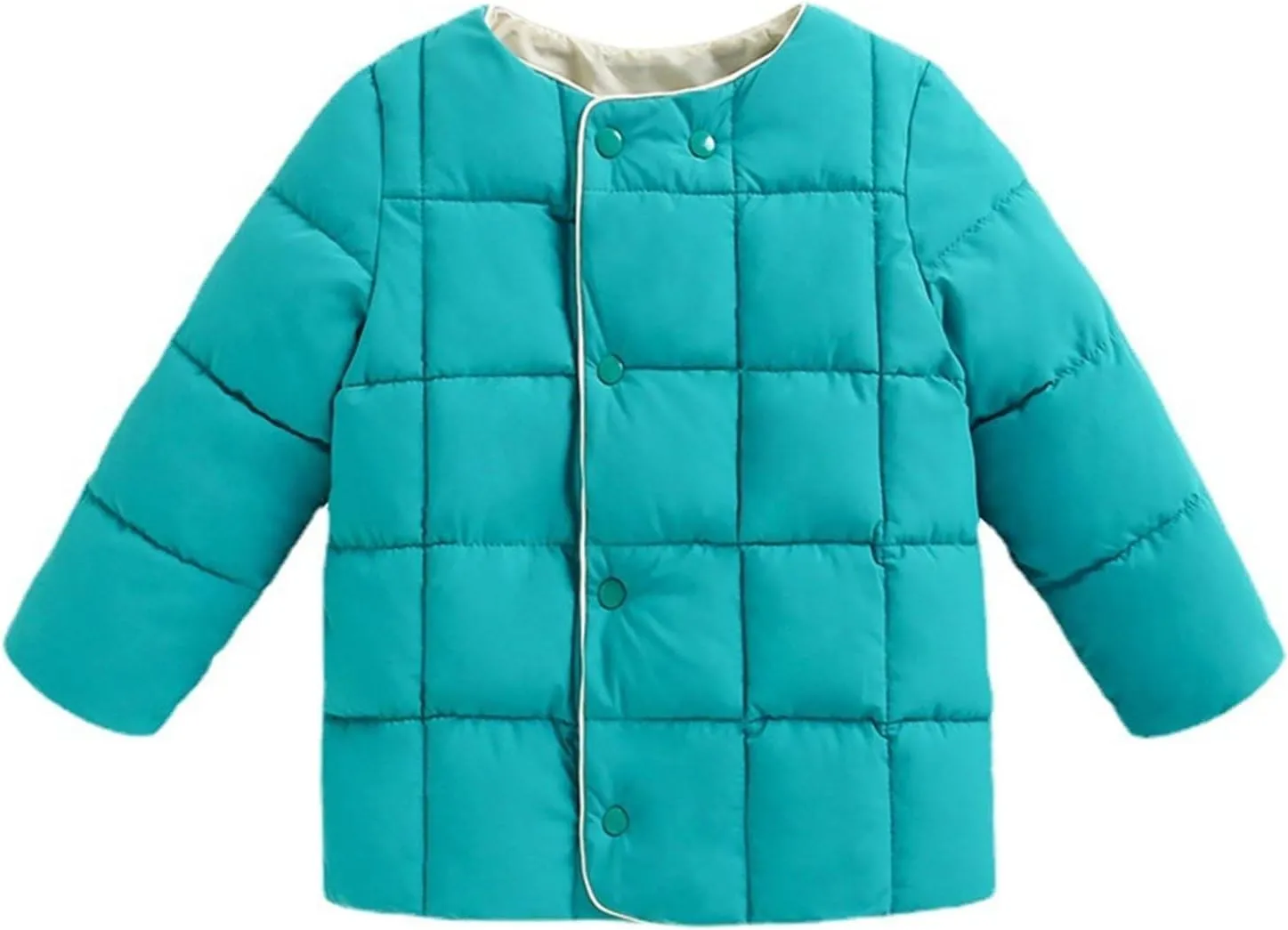 Boys Fall Clothes Kids Toddler Baby Girls Boys Winter Warm Thick Solid Cotton Long Sleeve Padded Clothes Coat