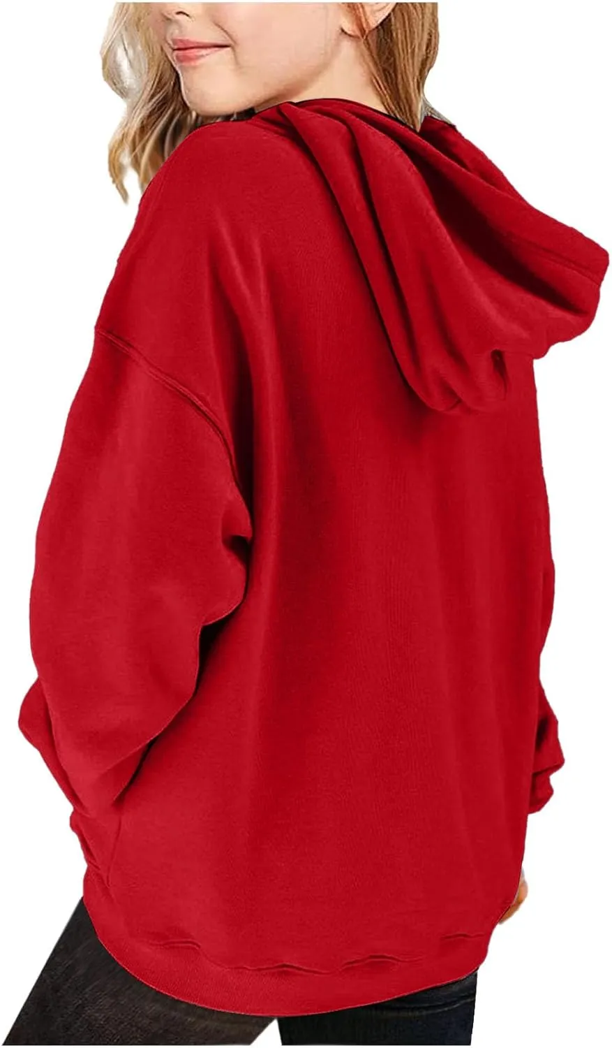 BTDECLAR Hoodies for Teen Girls Oversized Long Sleeve Fleece Hooded Sweatshirt Pullover Tops Cute Preppy Clothes Size 10 12