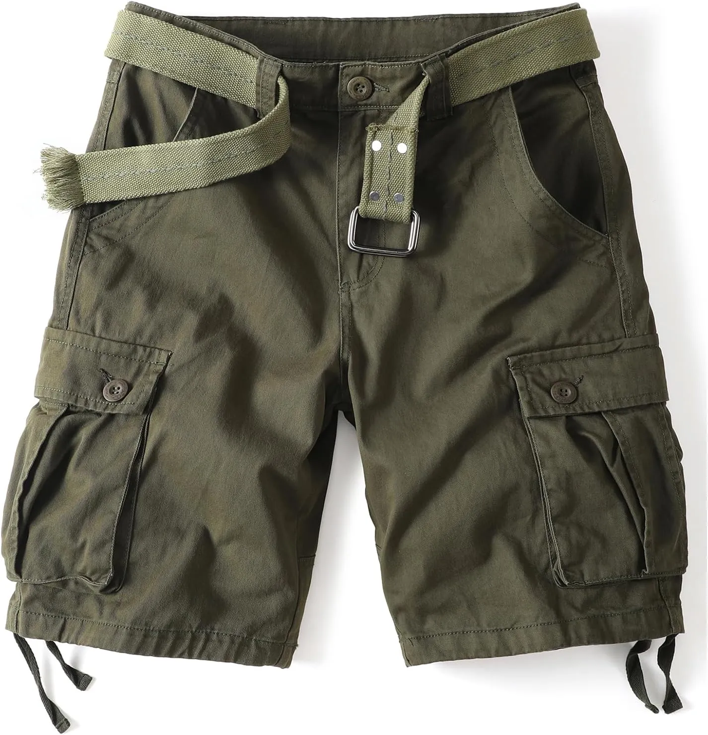Camo Cargo Shorts for Men Cotton Casual Wild Outdoor Work Relaxed Fit Shorts with Multi-Pockets