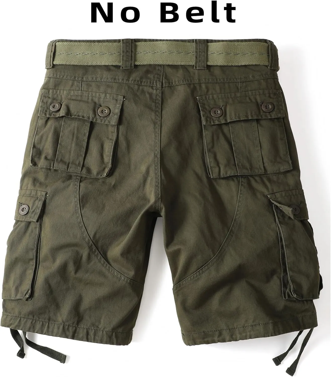 Camo Cargo Shorts for Men Cotton Casual Wild Outdoor Work Relaxed Fit Shorts with Multi-Pockets