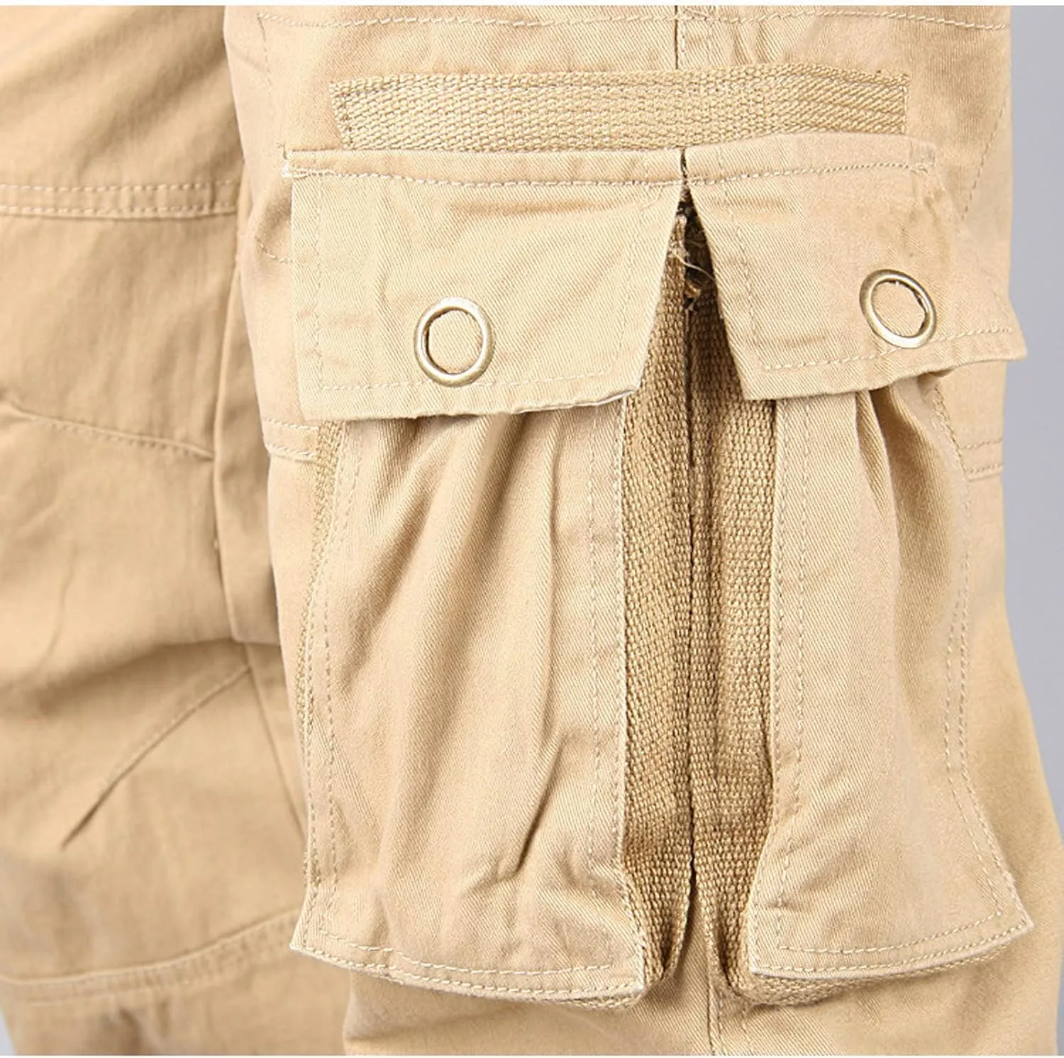 Cargo Sweatpants for Men 2023 Casual Solid Cotton Multi Pockets Sweatpants Outdoor Fashion Work Tooling Trousers
