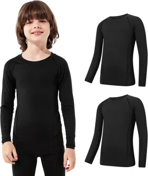 Century Star Boys Compression Shirt Leggings Sets Long Sleeve Kids Base Layer Girls Athletic Football Undershirt