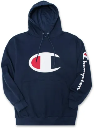 Champion Hoodie for Men Big And Tall Mens Oversized Pullover Fleece Sweatshirt