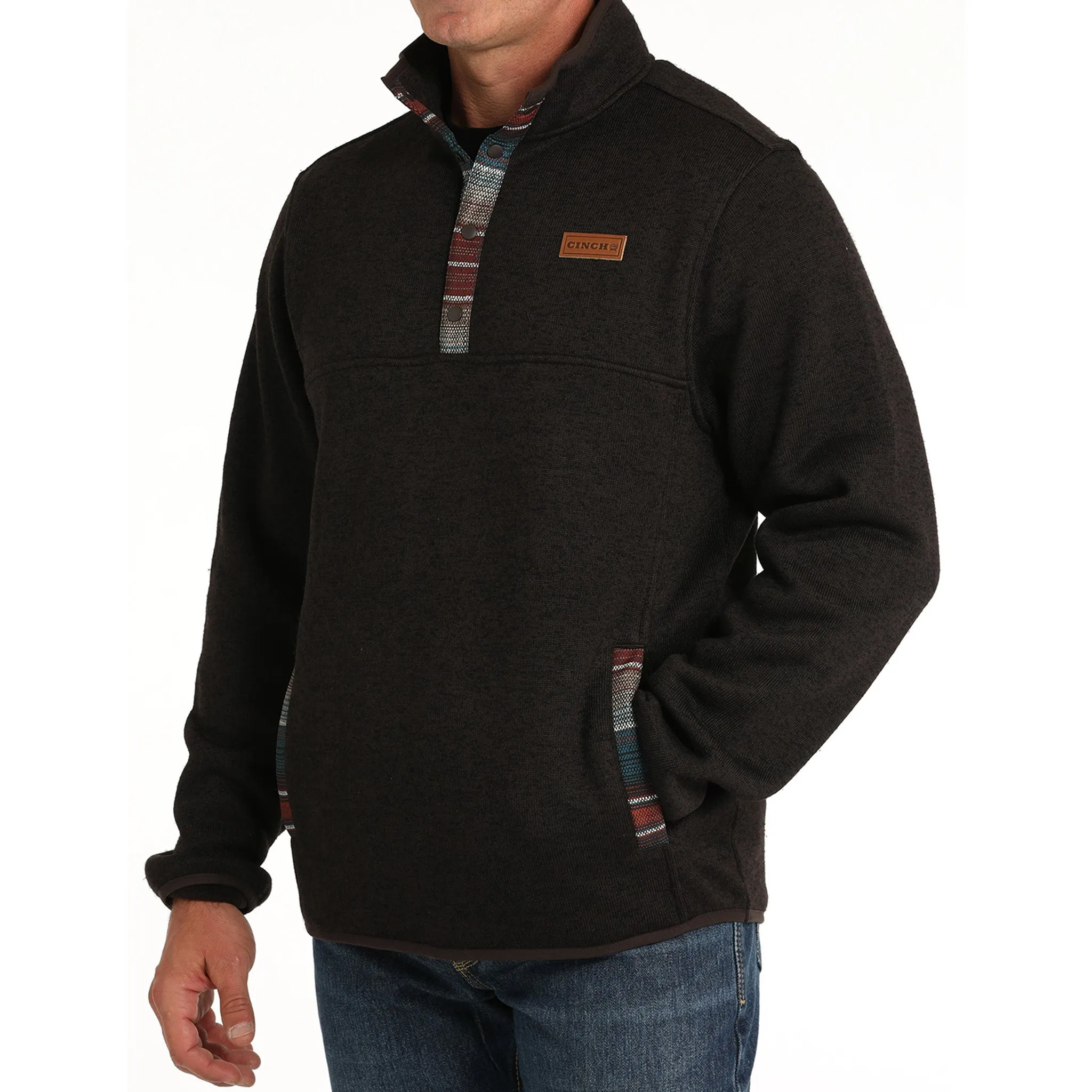 Cinch Men's 1/4 Snap Knit Pullover