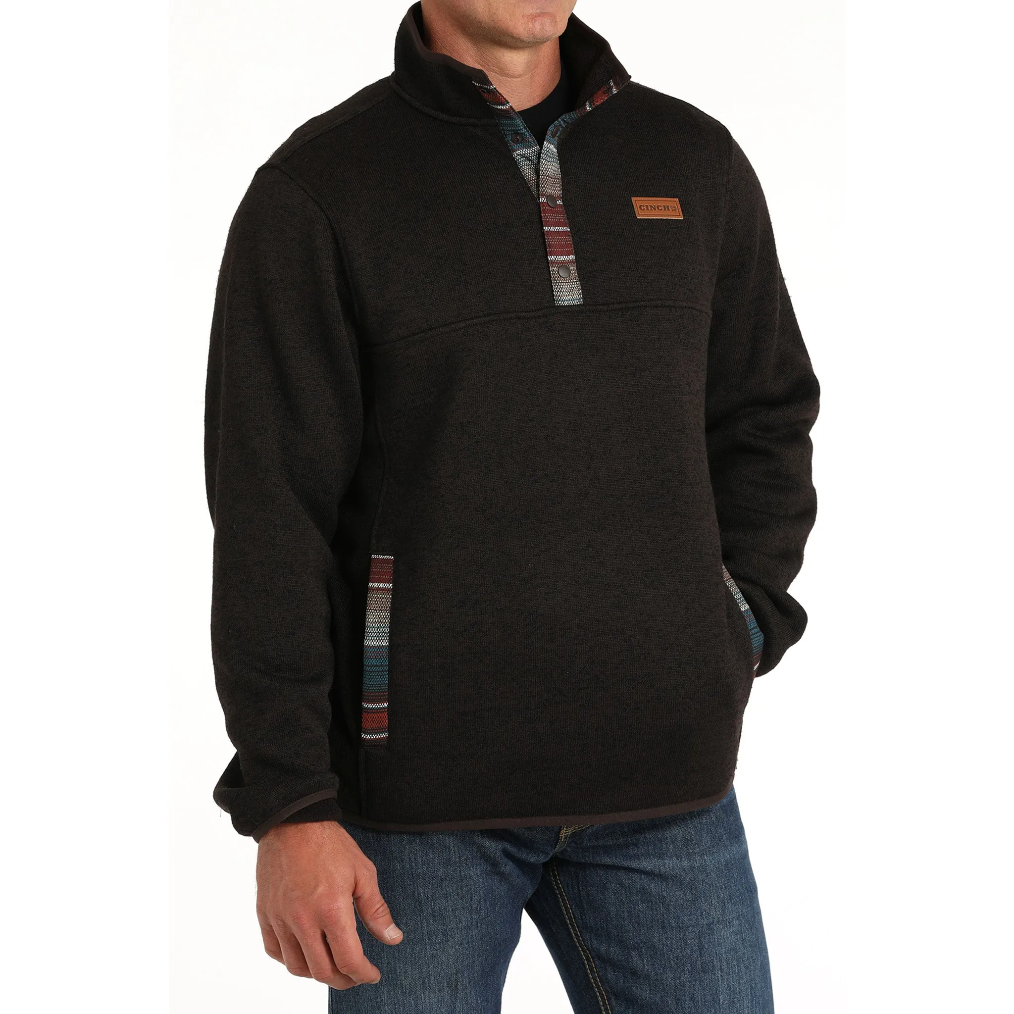 Cinch Men's 1/4 Snap Knit Pullover