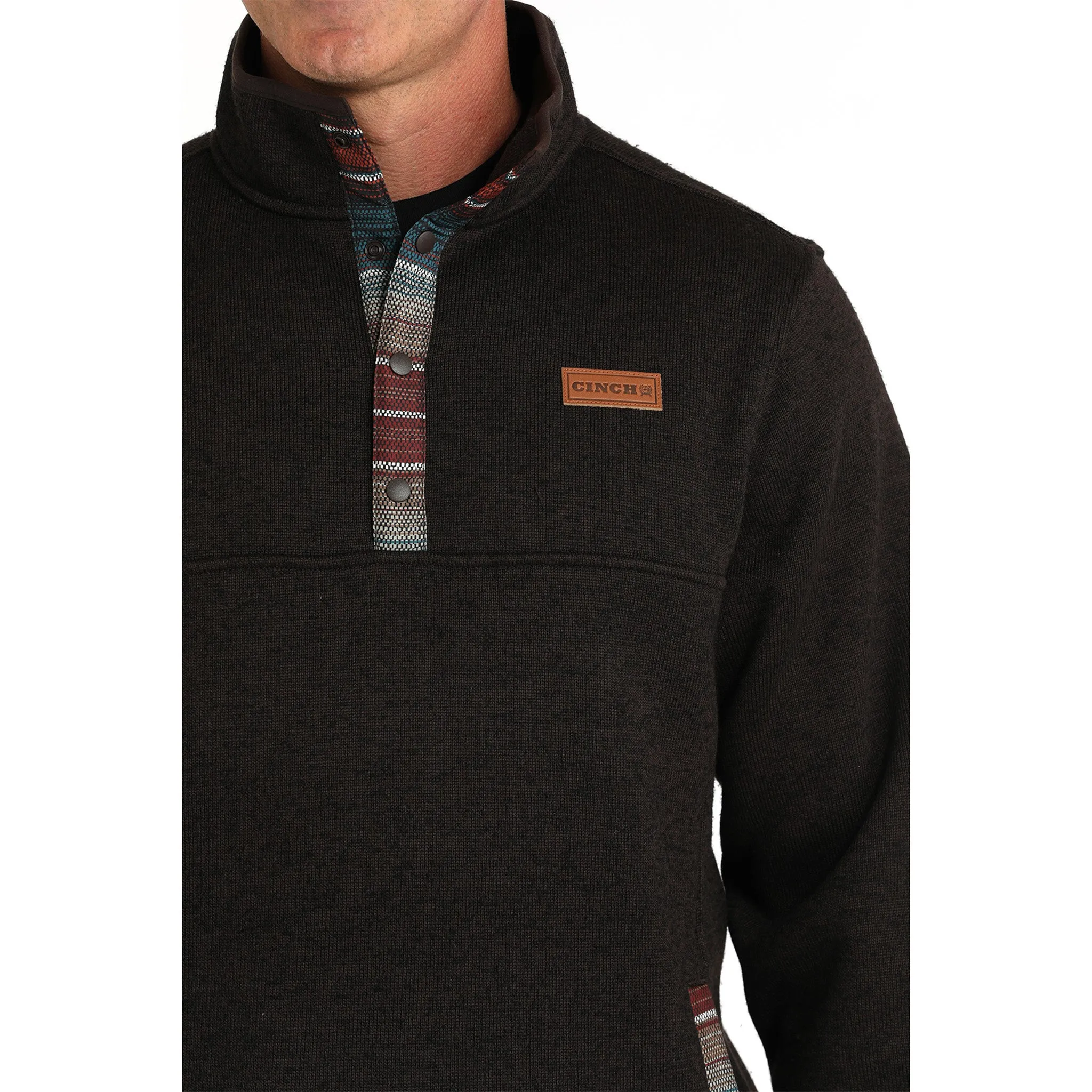 Cinch Men's 1/4 Snap Knit Pullover