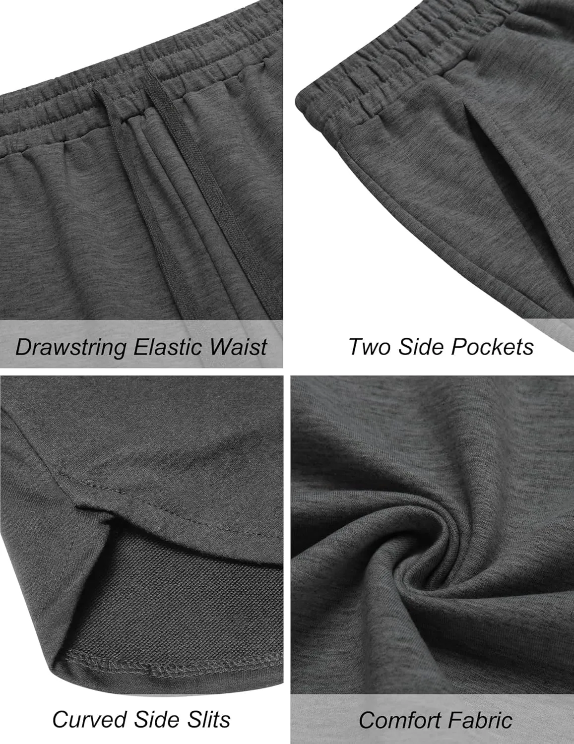 COOFANDY Mens 2 Pack Gym Workout Shorts Muscle Fit Lightweight Training Pants Bodybuilding Sports Jogger with Pockets