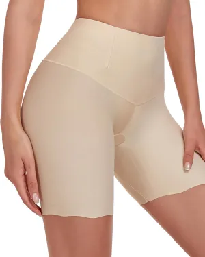 Cooling Shorts for Women Under Dresses Anti Chafing Slip Shorts Seamless Boyshorts Panties NU-XXL Nude