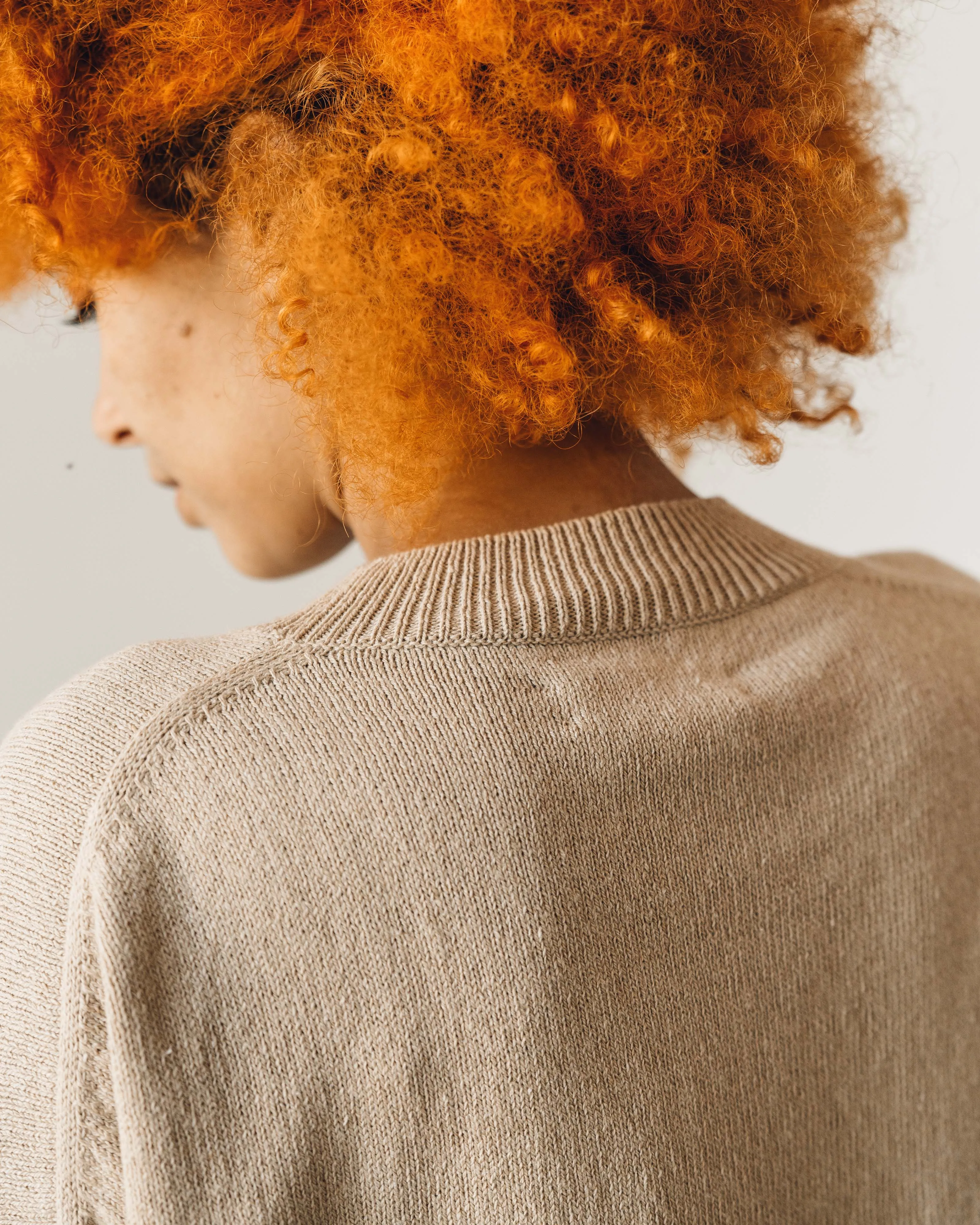 Cordera Cotton Sweater, Straw