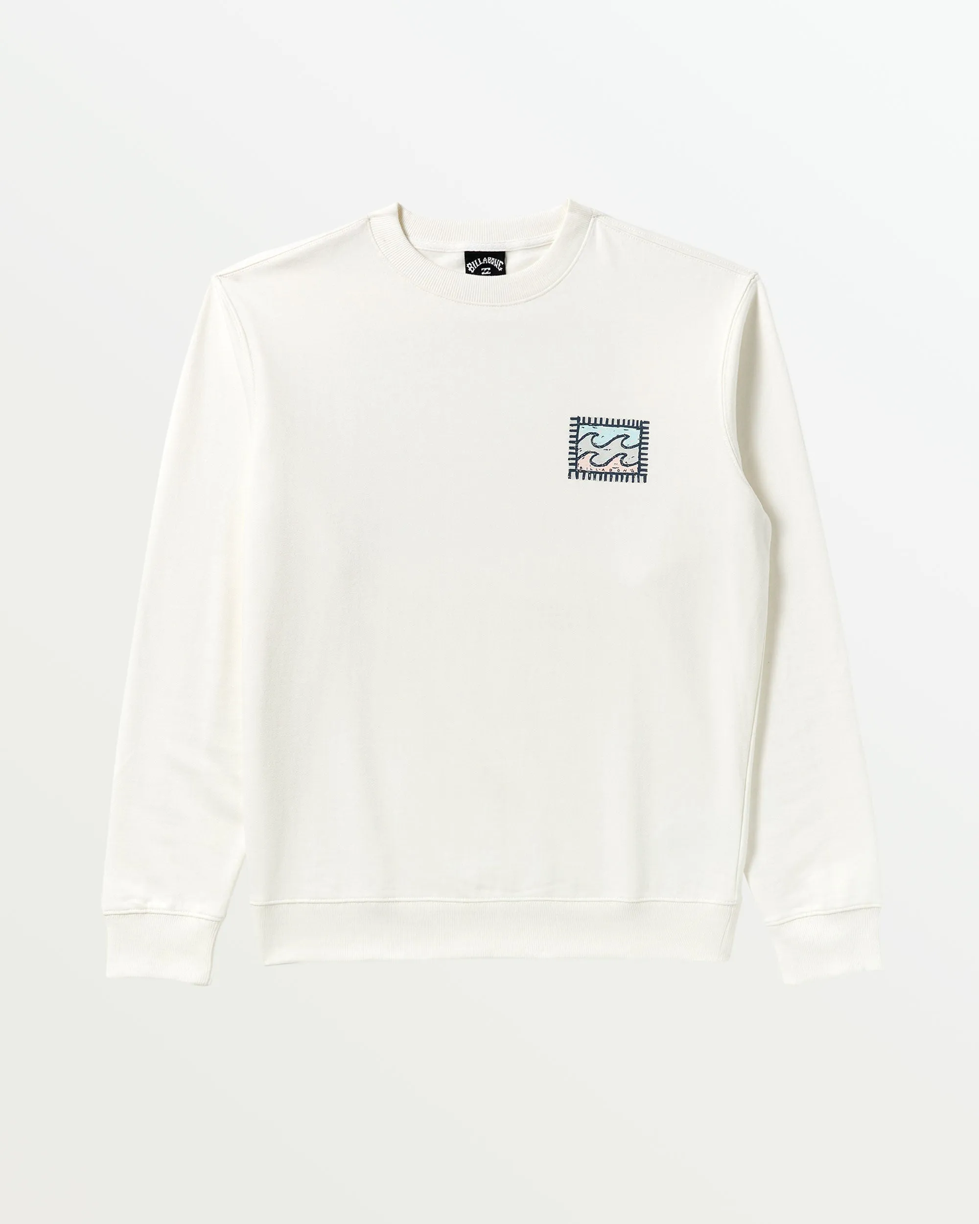 Crayon Wave Crew Sweatshirt - Off White