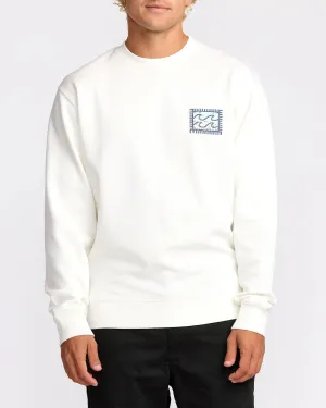 Crayon Wave Crew Sweatshirt - Off White