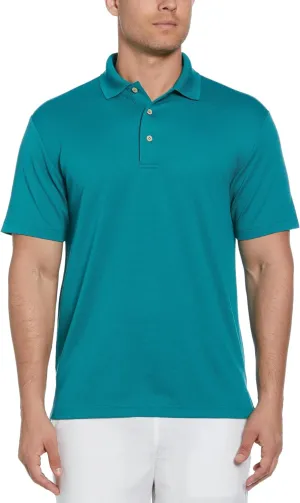 Cubavera Men's Essential Textured Performance Polo Shirt, Moisture-Wicking Technology, Regular Fit