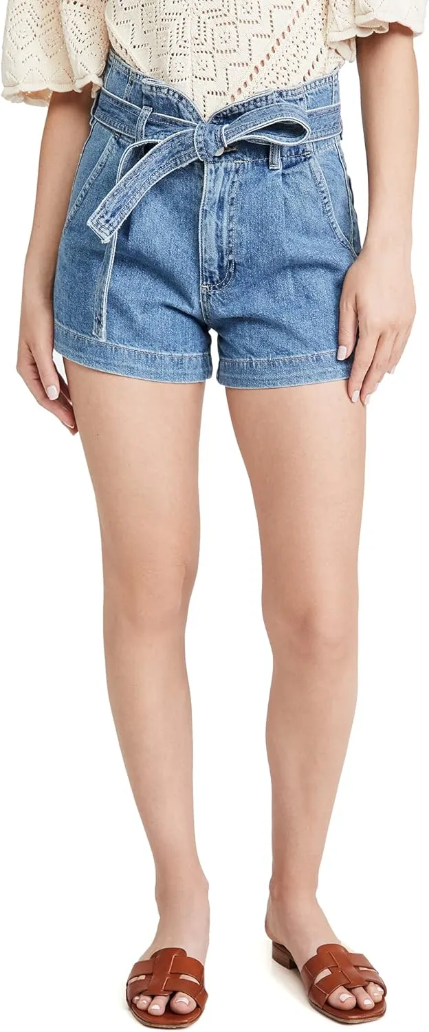 DL1961 Camile Shorts in Skylight