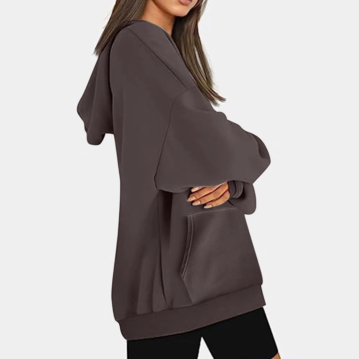 Drawstring Hoodies For Women Fall 2023 Trendy Teen Girls Long Sleeve Oversized Hooded Sweatshirt Pullover y2k Clothes