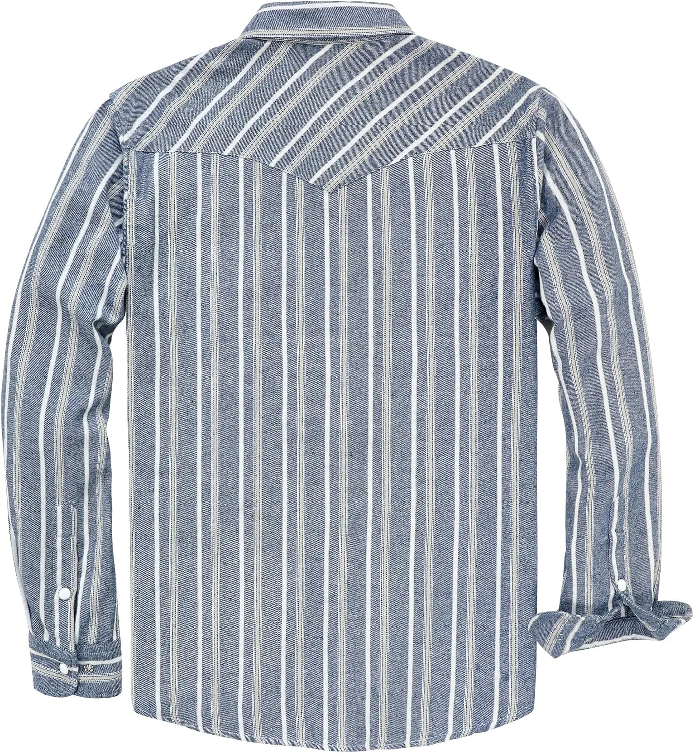 Dubinik Flannel Shirt for Men Western Cowboy Pearl Snap Shirts for Men Long Sleeve Vintage Buttons Down Plaid Shirt