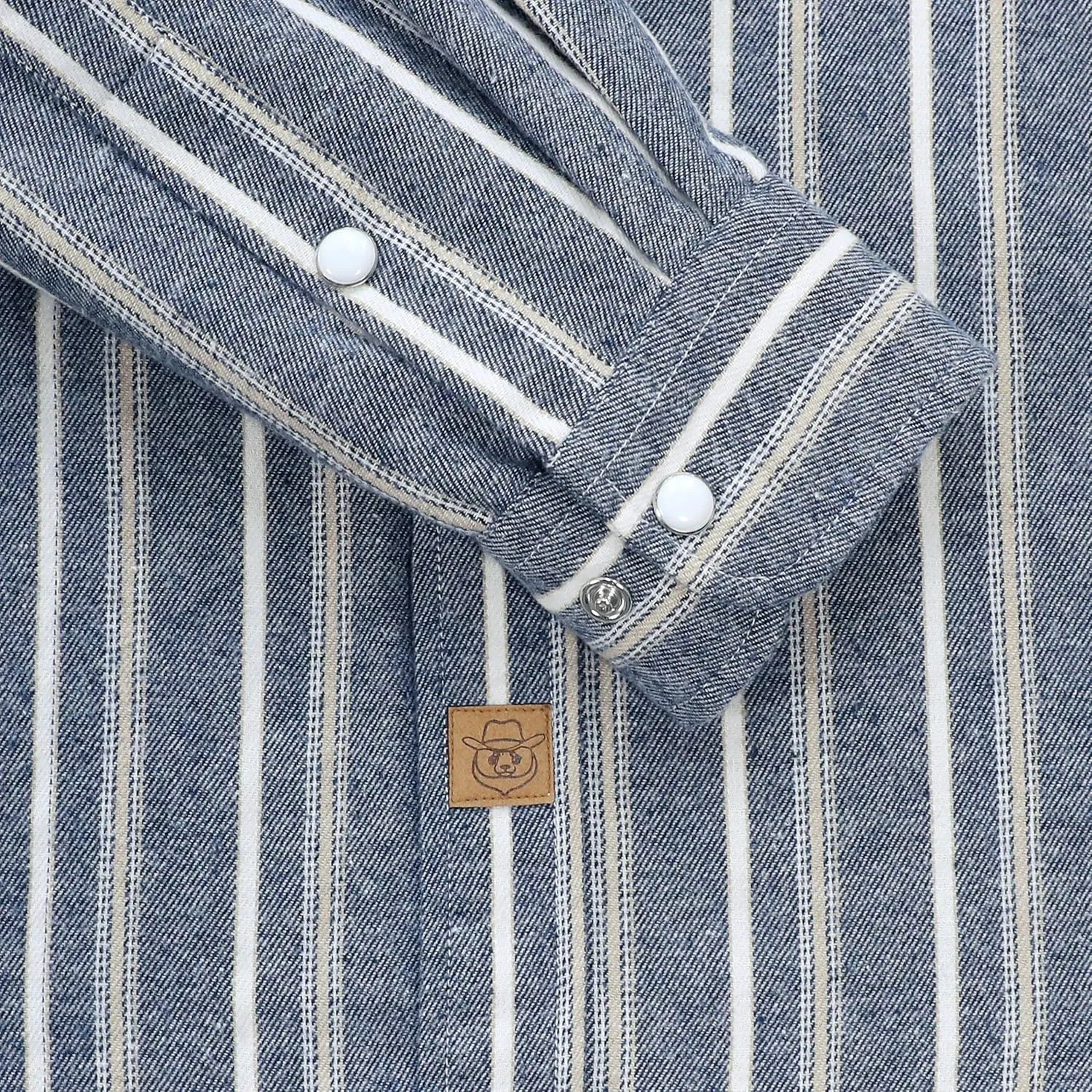 Dubinik Flannel Shirt for Men Western Cowboy Pearl Snap Shirts for Men Long Sleeve Vintage Buttons Down Plaid Shirt