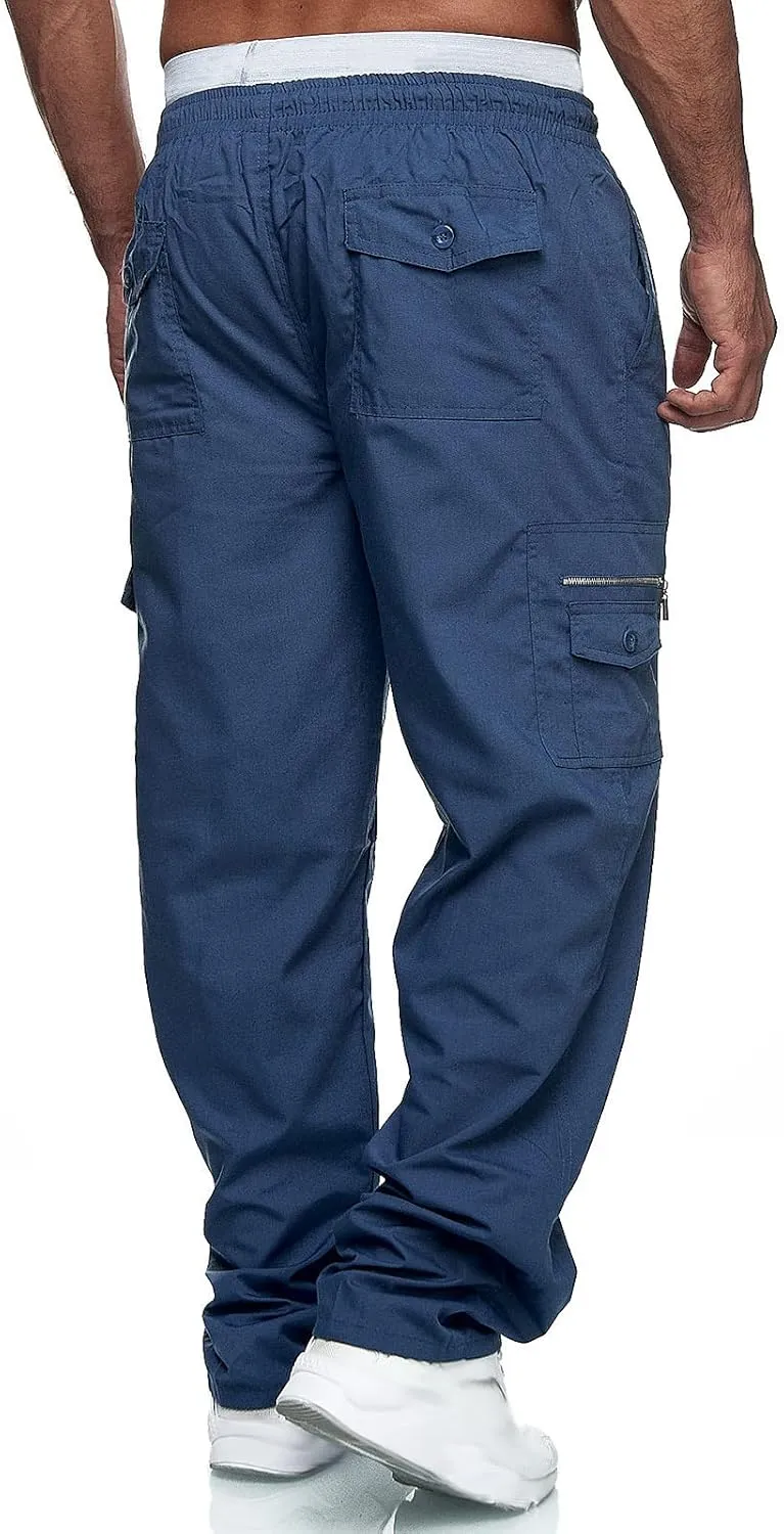 DuDubaby Lounge Pants Men's Sports Casual Jogging Trousers Lightweight Hiking Work Pants Outdoor Pant Workout Pants