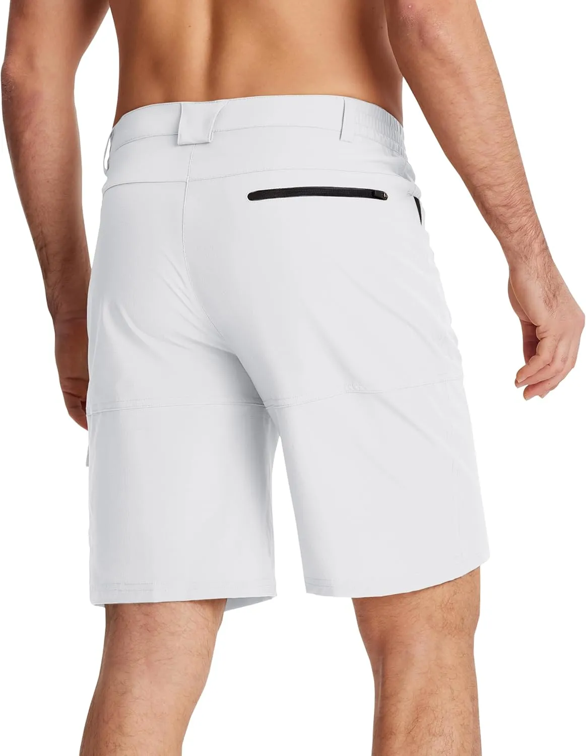 EKLENTSON Mens Outdoor Hiking Shorts Lightweight Quick Dry Casual Cargo Shorts Water Resistant with Pockets 10" Inseam