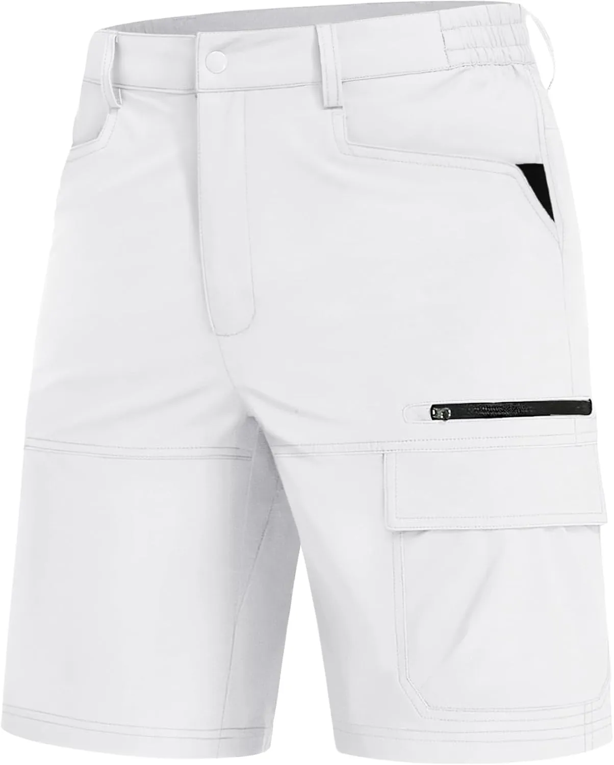 EKLENTSON Mens Outdoor Hiking Shorts Lightweight Quick Dry Casual Cargo Shorts Water Resistant with Pockets 10" Inseam
