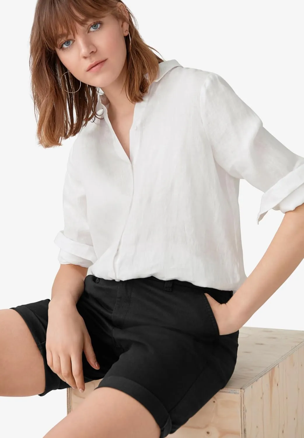 ellos Plus Size Bermuda Shorts
