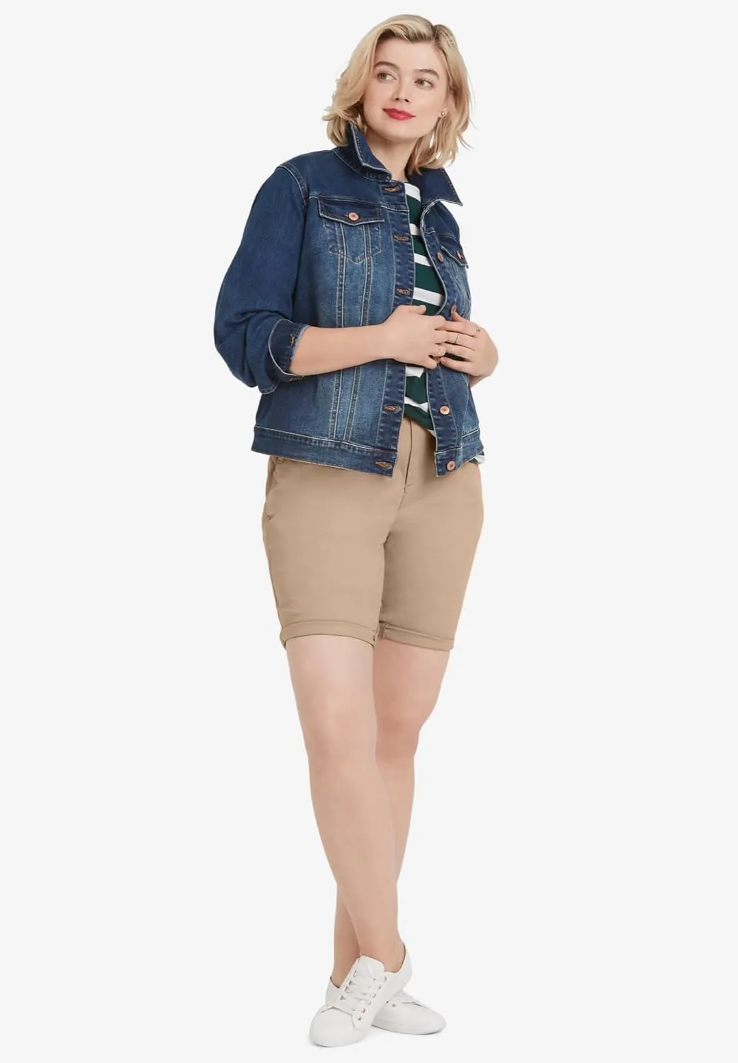 ellos Plus Size Bermuda Shorts