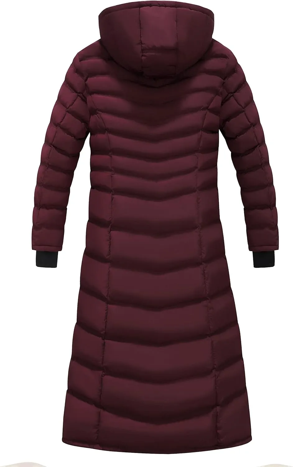 ELORA 47" Women's Winter Coat Heavyweight Full Length Fleece Lined Maxi Puffer Long Coat