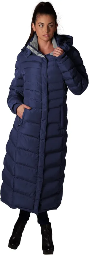 ELORA 47" Women's Winter Coat Heavyweight Full Length Fleece Lined Maxi Puffer Long Coat