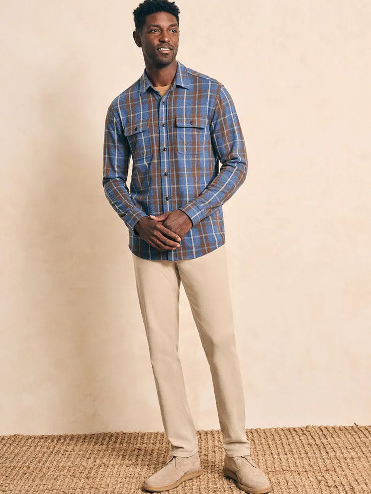 Faherty Legend™ Sweater Shirt in Alpine Lake Plaid
