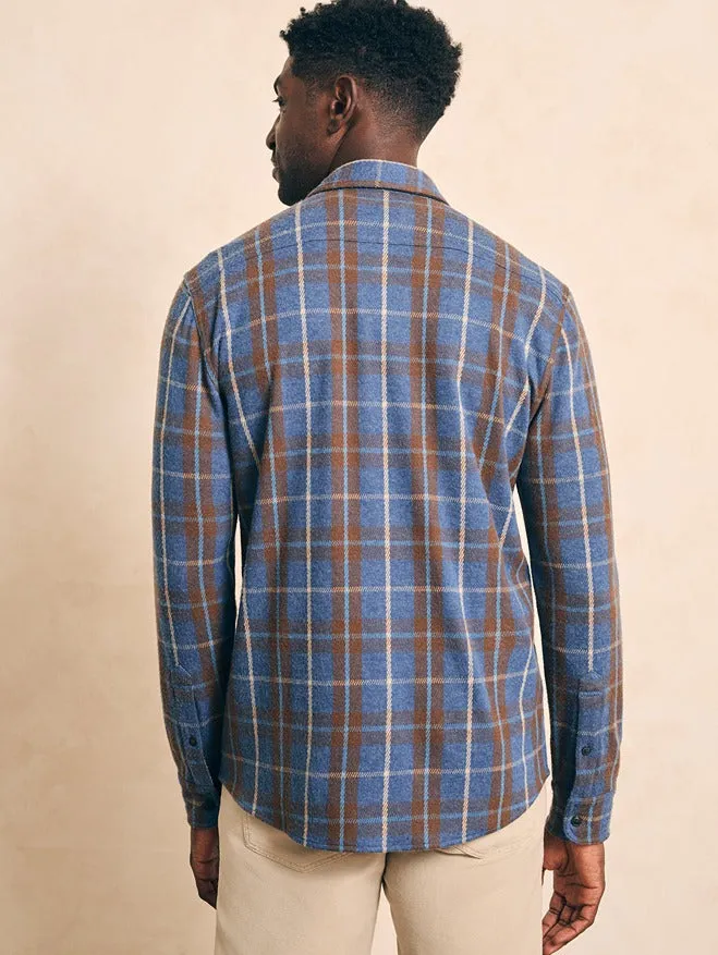 Faherty Legend™ Sweater Shirt in Alpine Lake Plaid