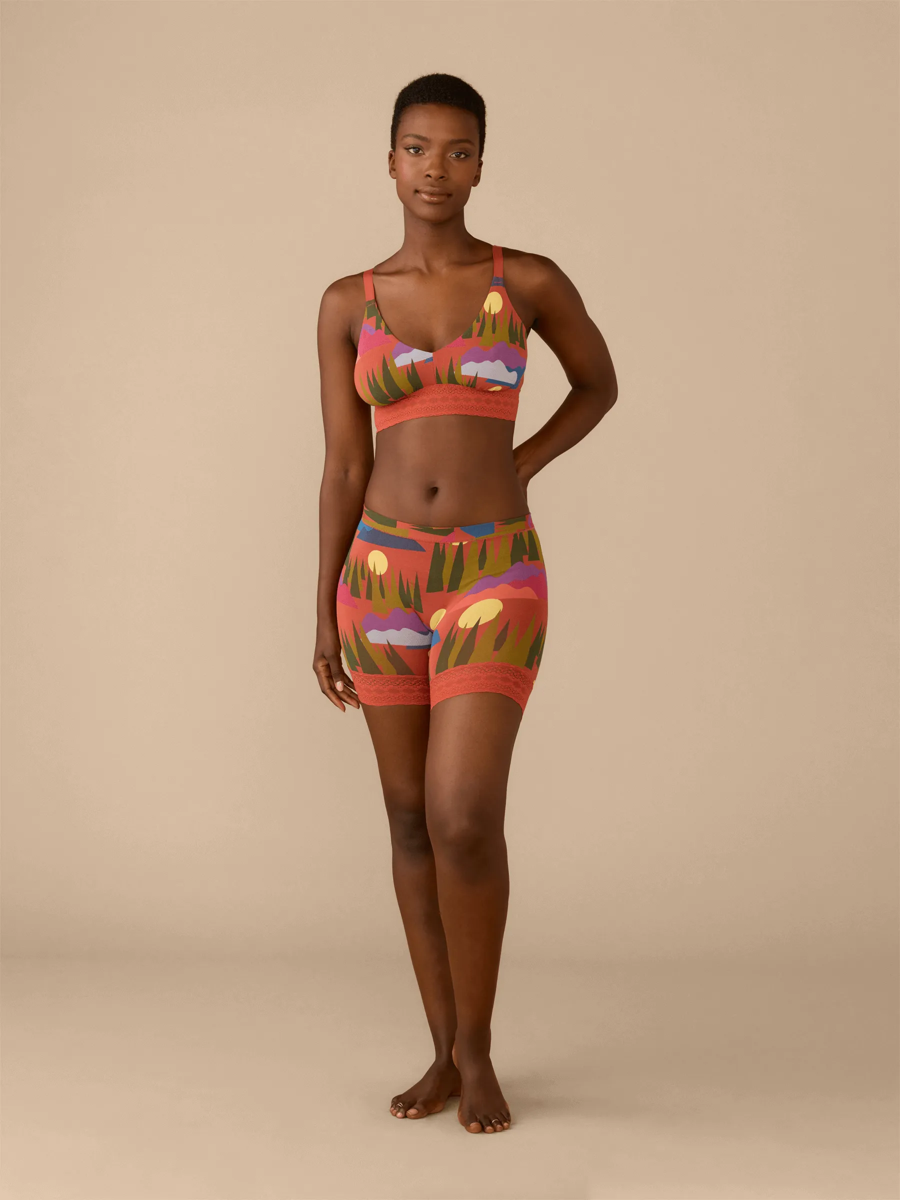 FeelFree Lace Long Boyshort | Mountain High