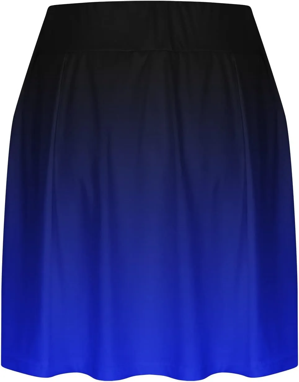FZYLQY Womens Skorts with Pockets Tummy Control Plus Size Skorts for Women High Waist Athletic Sports Pants Casual Shorts