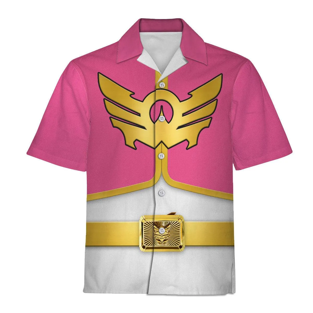 Gearhomie Megaforce Pink Ranger Hoodies Sweatshirt T-shirt Hawaiian Sweatpants