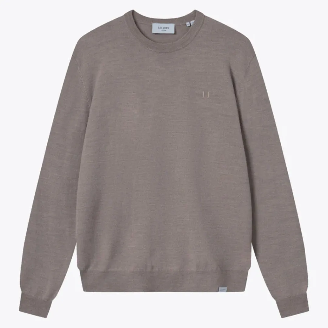 Greyson Merino Knit Sweater (Dark Sand Melange)