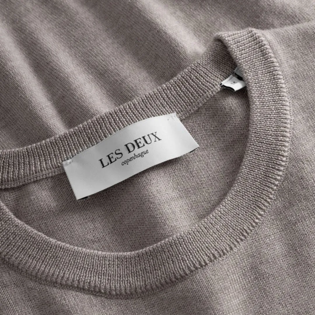 Greyson Merino Knit Sweater (Dark Sand Melange)