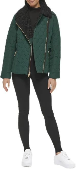GUESS Women's Quilt Short Light-Weight Jacket