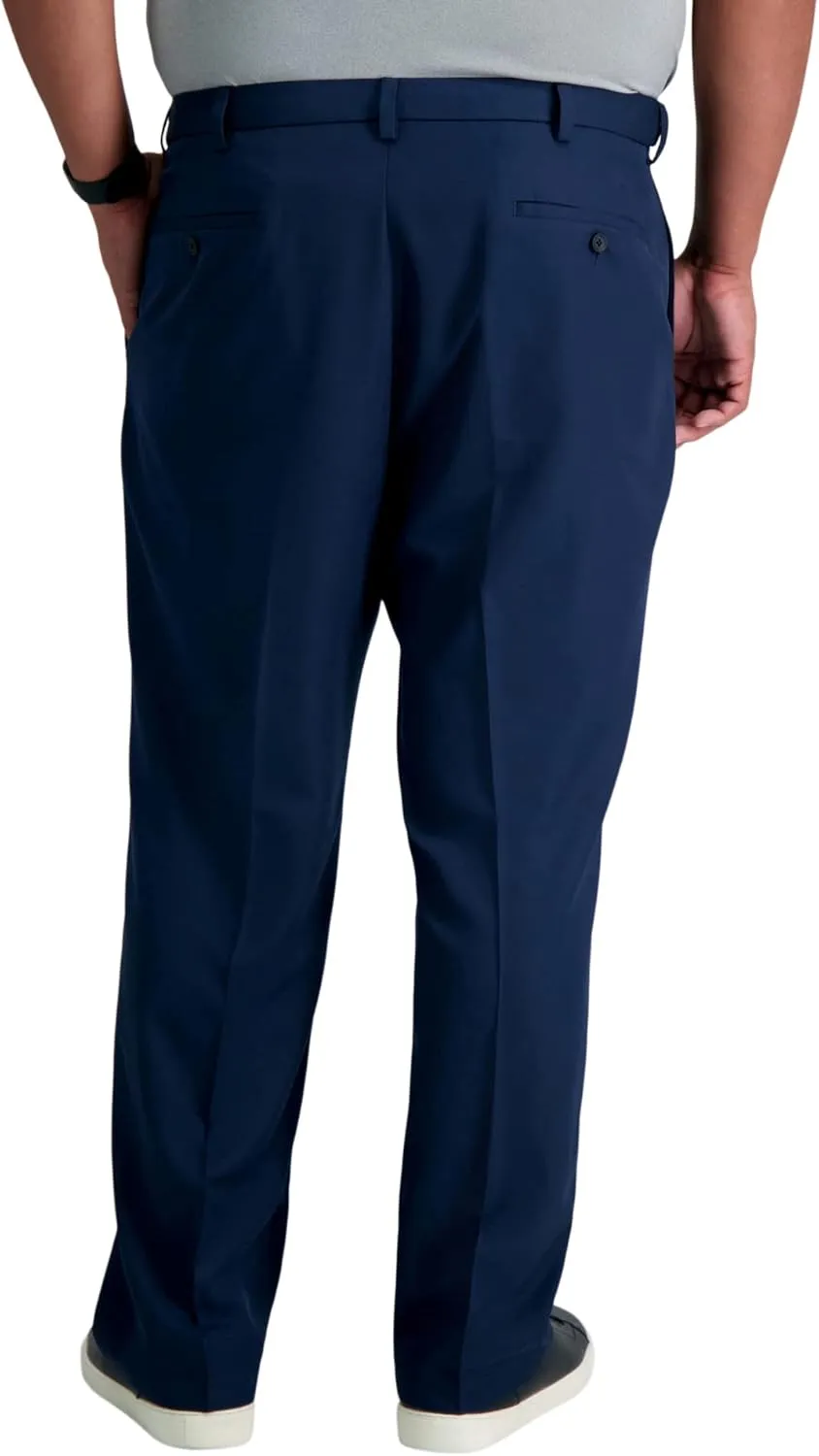 Haggar Men's Cool 18 Pro Classic Fit Flat Front Dress Casual Stretch Golf Pant (Regular and Big & Tall Sizes)