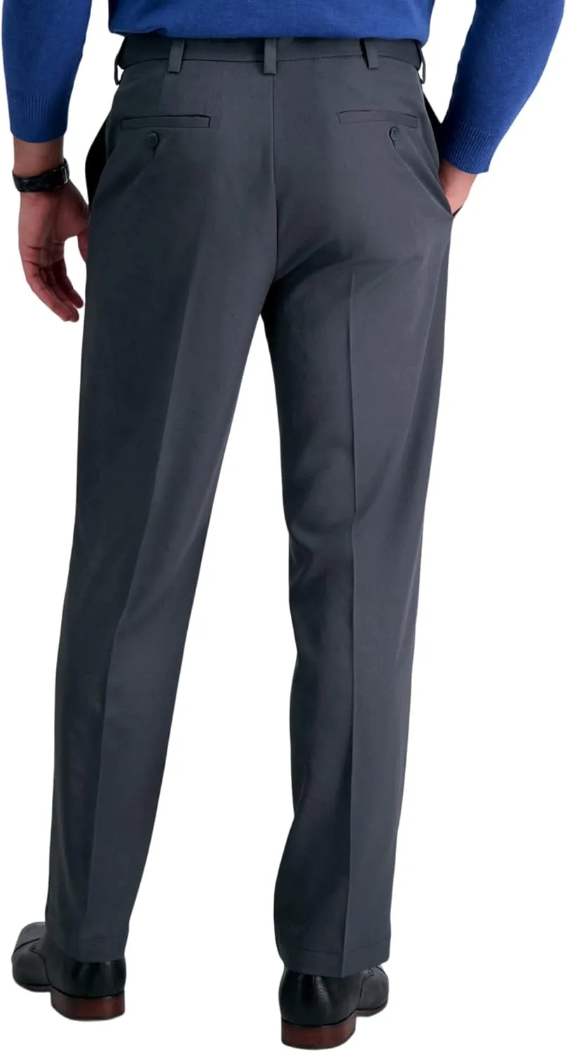 Haggar Men's Cool 18 Pro Classic Fit Flat Front Dress Casual Stretch Golf Pant (Regular and Big & Tall Sizes)