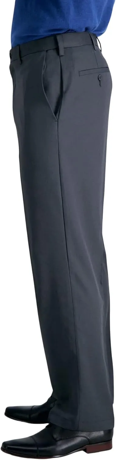 Haggar Men's Cool 18 Pro Classic Fit Flat Front Dress Casual Stretch Golf Pant (Regular and Big & Tall Sizes)