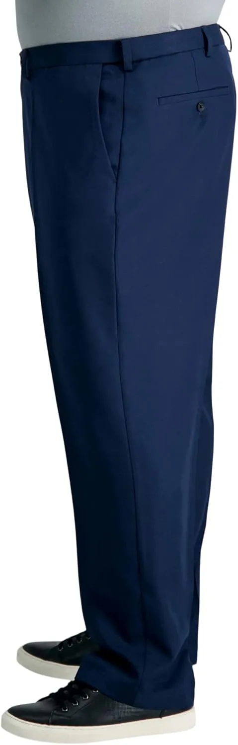 Haggar Men's Cool 18 Pro Classic Fit Flat Front Dress Casual Stretch Golf Pant (Regular and Big & Tall Sizes)