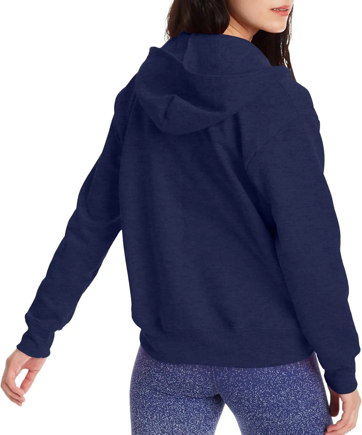 Hanes Women's Hoodie, Ecosmart Fleece Full-zip Hoodie, Zip-up Hooded Sweatshirt