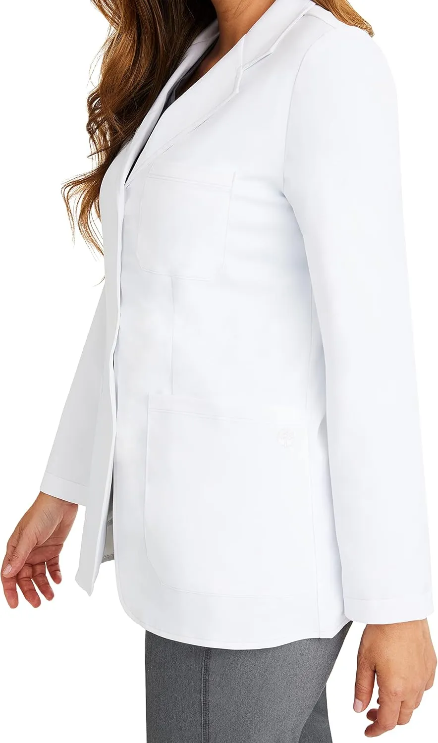 Healing Hands Women's Lab Coat with 4 Pockets, Moisture Wicking & 2-Way Stretch Fabric, Button Front Consultation Coat 5160